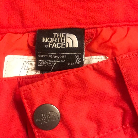 North Face unisex Red Snow Pants - Picture 2 of 13